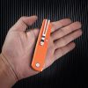 SRM Qrick Linerlock Folding Knife 14C28N Green G10 EDC