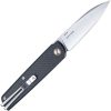 SRM Qrick Linerlock Folding Knife 14C28N Black G10 Carbon Fiber