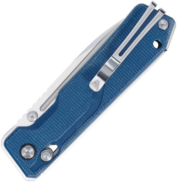 SRM Rubik Ambi Lock Blue Folding Knife 3.5" 140Cr Steel