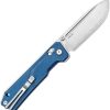SRM Rubik Ambi Lock Blue Folding Knife 3.5" 140Cr Steel