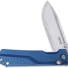 SRM Rubik Ambi Lock Blue Folding Knife 3.5" 140Cr Steel