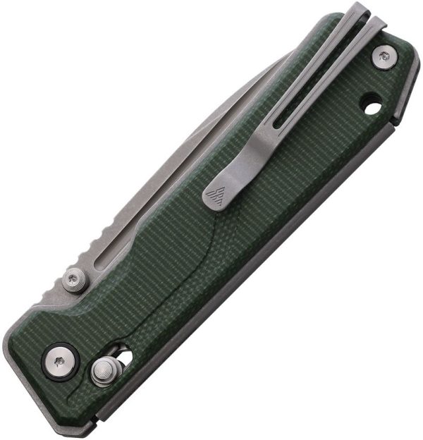 SRM Rubik Ambi Lock Green 14C28N Folding Knife