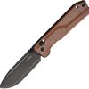 SRM Rubik Ambi Lock Folding Knife 3.5" Black Blade Orange Handle