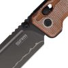 SRM Rubik Ambi Lock Folding Knife 3.5" Black Blade Orange Handle