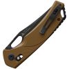 SRM Knives 9201 Ambi Lock D2 Stonewash - Brown G10