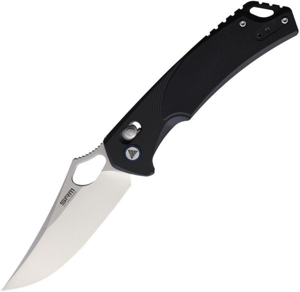 SRM Knives 9202 Ambi Lock D2 Satin - Black G10