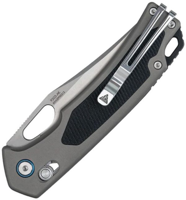 SRM Retriever Ambi Lock Gray Folding Knife 140Cr Steel