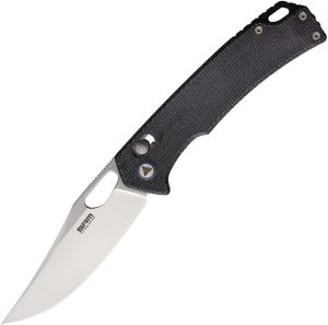 SRM 9203 Ambi Lock Folding Knife Black Micarta 10Cr15CoMoV