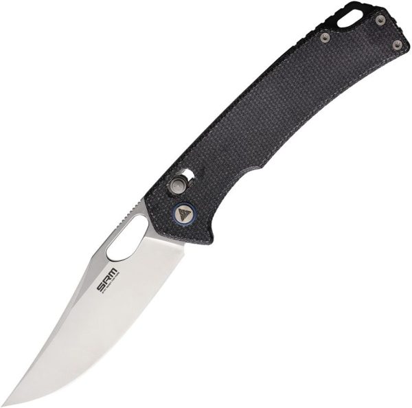 SRM 9203 Ambi Lock Folding Knife Black Micarta 10Cr15CoMoV