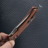 SRM Knives 9203 Ambi Lock - Brown Canvas Micarta