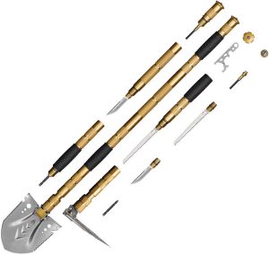 SRM Multi-Purpose Shovel Golden 12-in-1 Multi Tool