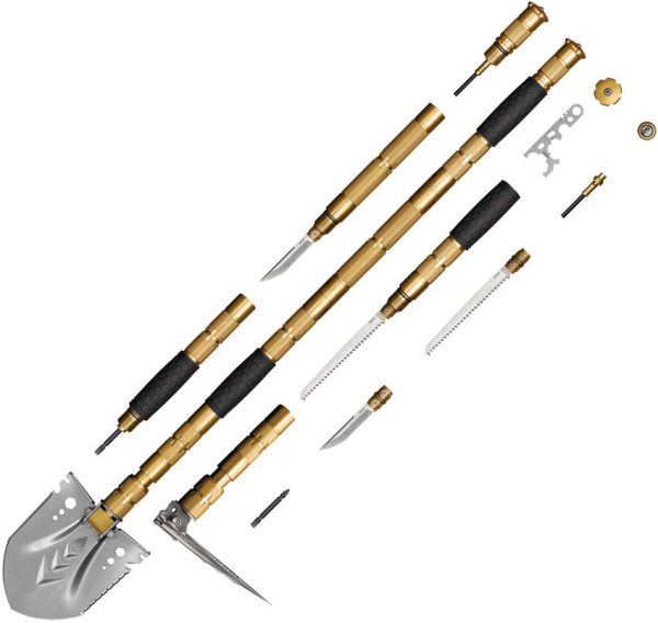 SRM Multi-Purpose Shovel Golden 12-in-1 Multi Tool