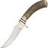 Steel Stag Slim Blade Skinner Fixed Blade Stag Handle Knife