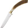 Steel Stag Hunter Fixed Blade Curved Stag Handle