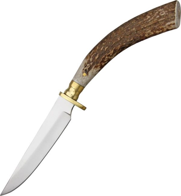 Steel Stag Stag Hunter Fixed Blade - Stag Handle