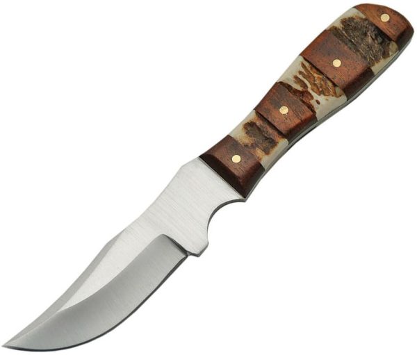 Steel Stag Mini Skinner Wood - Satin Blade