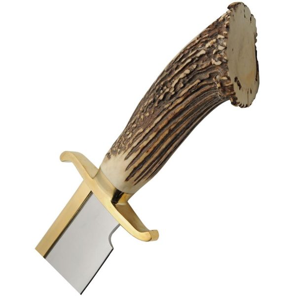 Steel Stag Crown Filework Bowie Fixed Blade Stag Handle 15"