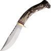 SS7030.jpg Steel Stag Hunter Fixed Blade Knife 5" Stag Handle Leather Sheath