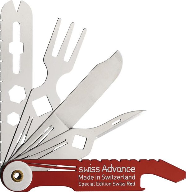 Swiss Advance CRONO N5 Multi Tool Red Stainless - 8-Tool