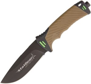 StatGear Surviv-All Full Tang Survival Knife - Brown