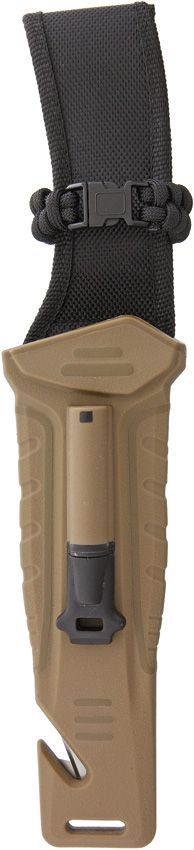 StatGear Surviv-All Full Tang Survival Knife - Brown