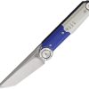 Stedemon NOC DG23 Linerlock Folding Knife - Blue/White