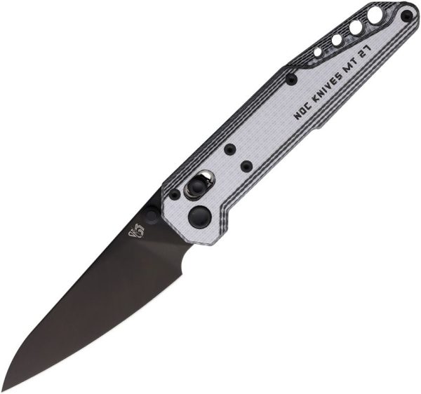 Stedemon NOC MT27 Axis Lock Folding Knife - Black/White