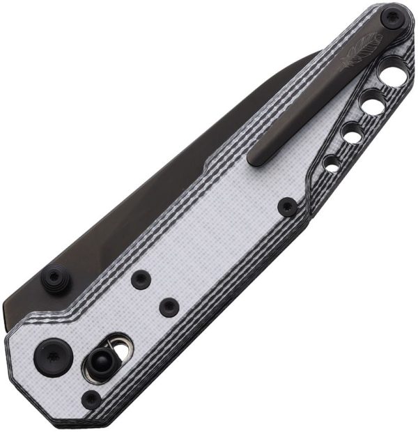 Stedemon NOC MT27 Axis Lock Folding Knife - Black/White
