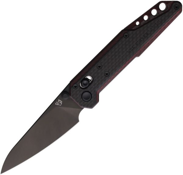 Stedemon NOC MT27 Axis Lock Folding Knife - Black/Red