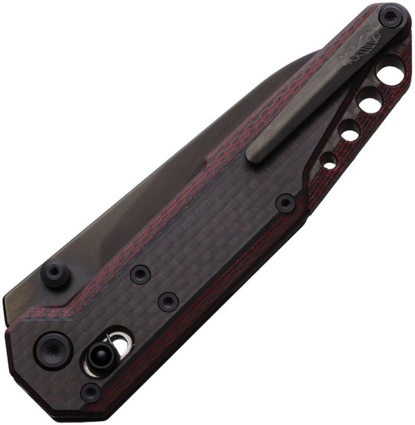 Stedemon NOC MT27 Axis Lock Folding Knife - Black/Red