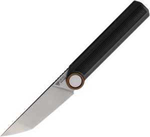 Stedemon NOC MT20 Framelock Folding Knife - Black Titanium