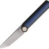 Stedemon NOC MT20 Framelock Folding Knife - Blue Titanium