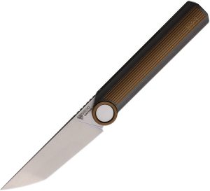 Stedemon NOC MT20 Framelock Folding Knife - Bronze Titanium