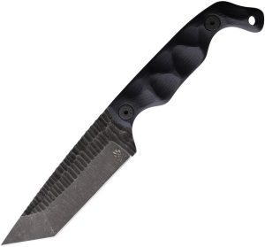 Stroup Knives Bravo 5 Fixed Blade Tanto 1095HC Black G10