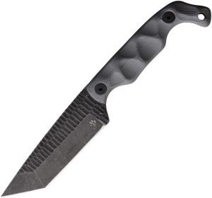 Stroup Knives Bravo 5 Fixed Blade Tanto 1095HC Gray G10