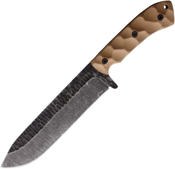 Stroup Knives BK1 Fixed Blade Tan G10 1095HC Steel USA Made