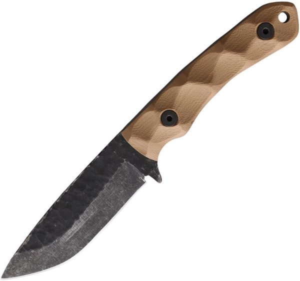 STPGP2TG10S.jpg Stroup Knives GP2 Fixed Blade 1095HC Steel Tan G10 USA