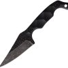Stroup Knives Mini Mod 1 Fixed Blade Black 1095HC Steel