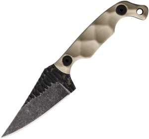 Stroup Knives Mini Mod 1 Fixed Blade Tan G10 1095HC Steel