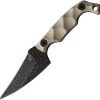 Stroup Knives Mini Mod 2 Fixed Blade Tan G10 1095HC Steel