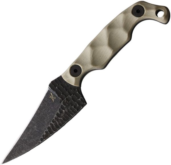 Stroup Knives Mini Mod 2 Fixed Blade Tan G10 1095HC Steel