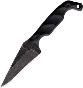Stroup Knives Mini Fixed Blade Black 1095HC Steel G10 Handle