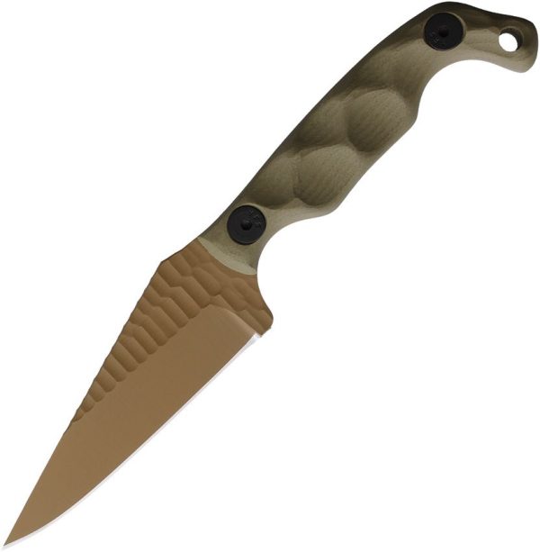 Stroup Mini Fixed Blade OD Green G10 1095HC Cerakote