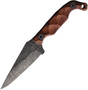 Stroup Knives Mini Fixed Blade Rosewood 1095HC Steel USA Made