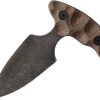 Stroup Stabber Push Dagger Fixed Blade 1095HC Steel FDE G10