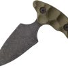 Stroup Knives Stabber Push Dagger 1095HC OD Green