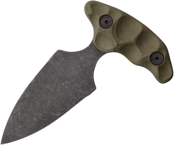 Stroup Knives Stabber Push Dagger 1095HC OD Green