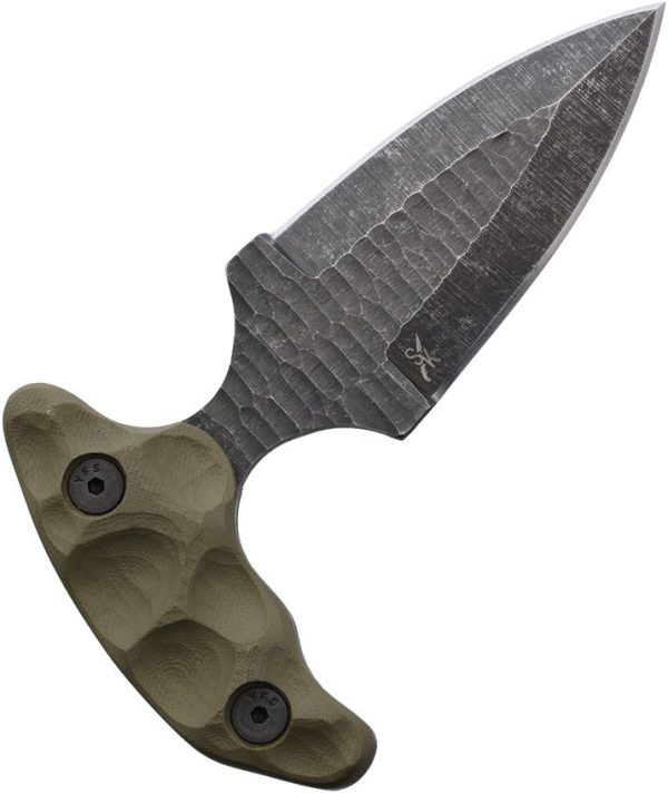 Stroup Knives Stabber Push Dagger 1095HC OD Green