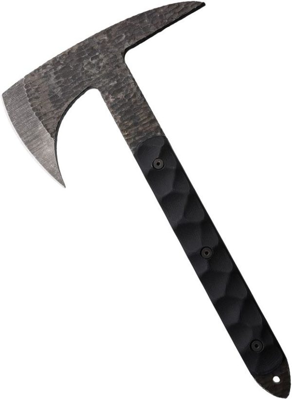 Stroup Knives Spike Tomahawk Black 1095HC Steel Fixed Blade
