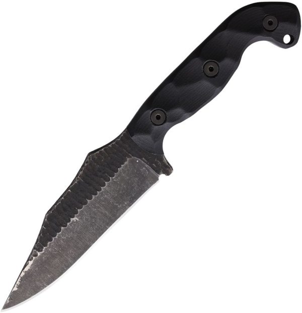 Stroup Knives TU1 Fixed Blade Black G10 1095HC Steel